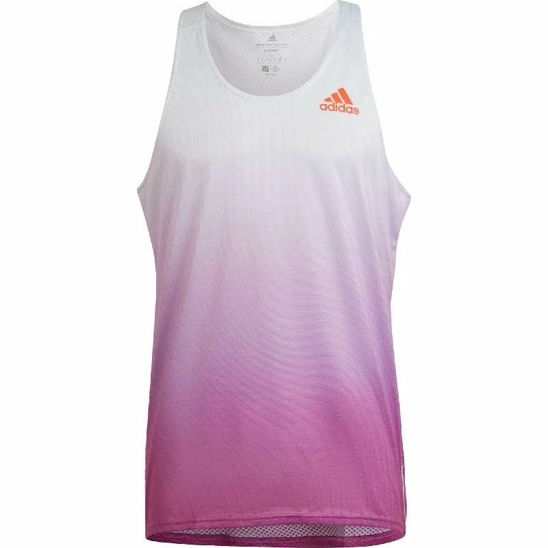 adidas Adizero Engineered Mens Running Vest - Purple