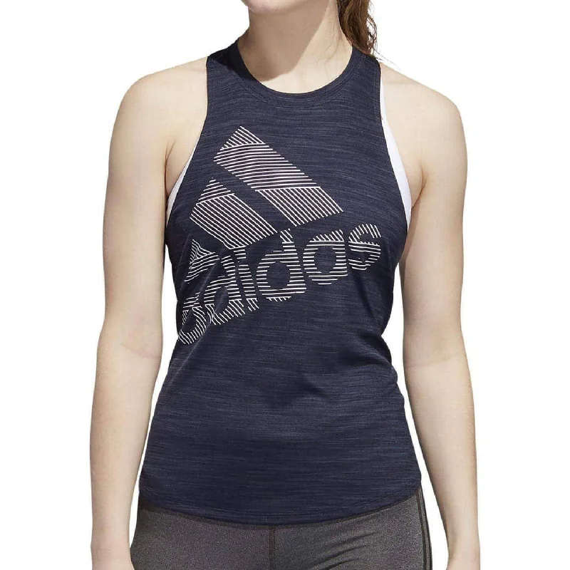 adidas Badge Of Sport Womens Training Vest Tank Top - Blue