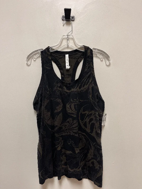 Black & Brown Athletic Tank Top Athleta, Size L