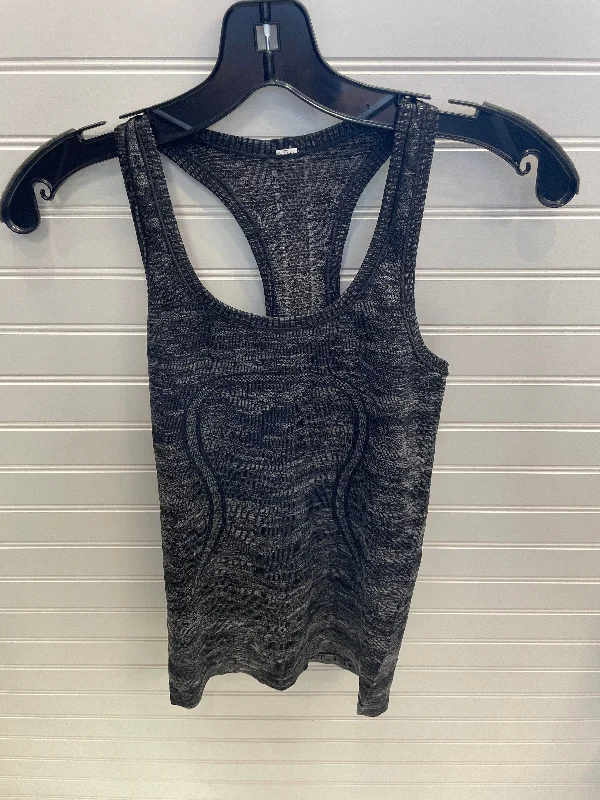 Black & Grey Athletic Tank Top Lululemon, Size 2