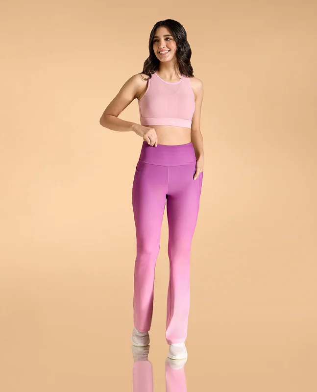 High-Rise Ombre Flare Pants in Second SKN