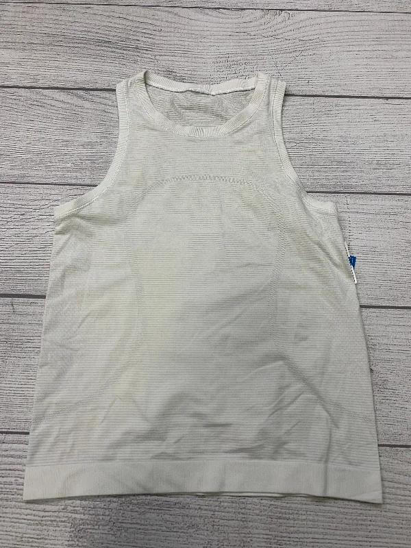 White Athletic Tank Top Lululemon, Size S