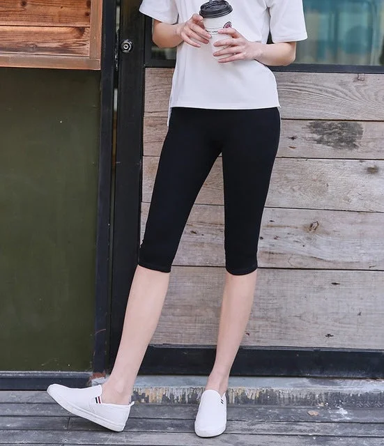 Black leggings / L