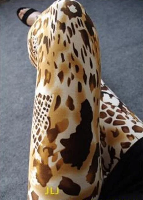 YRRETY Women Leggings Sexy 8 Styles Fashion Women Leopard Skin Print Leggings 2018 Spring Women Leggings Leopard Print Pattern