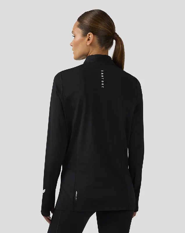 Women’s Apex Long Sleeve Aeromesh Training 1/4 Zip Top - Black