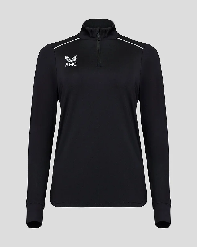 Women's Black AMC 1/4 Zip Top