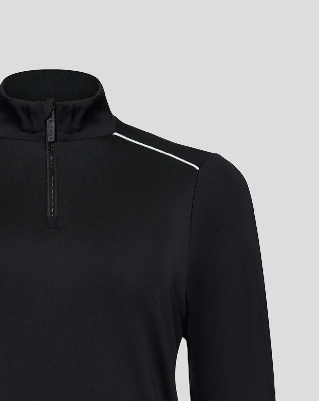 Women's Black AMC 1/4 Zip Top